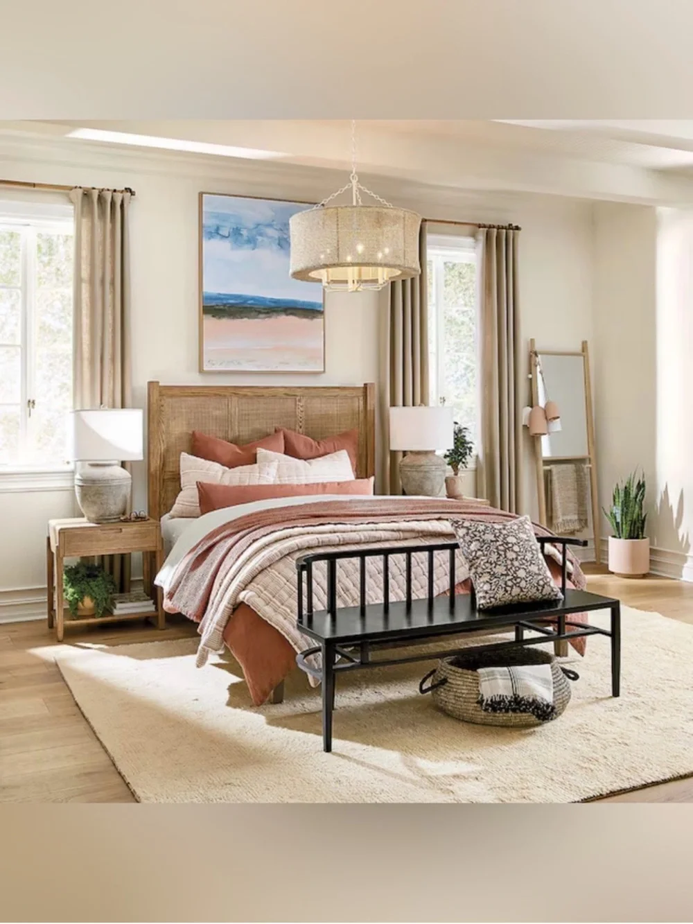 Suzanne Kasler for Ballard Designs 50x84” Drapery Panel Linen Flax 13oz SK Sig.